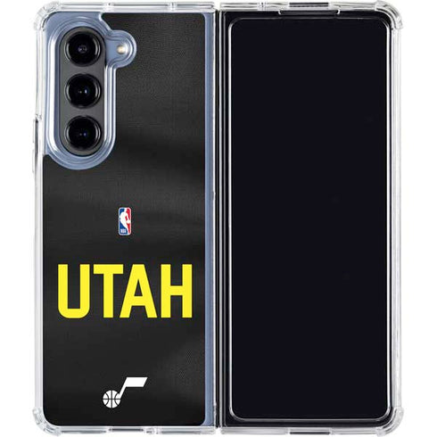 NBA Utah Jazz Jersey Galaxy Z Fold5 5G Clear Case